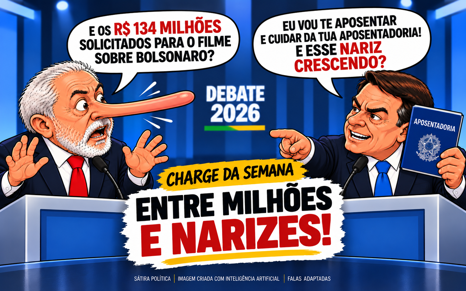 CHARGE DA SEMANA | ENTRE MILHÕES E NARIZES!